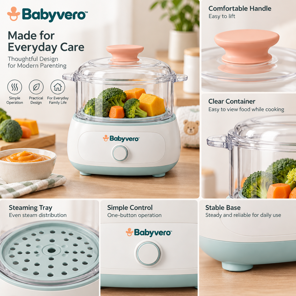 Babyvero™ Baby Food Steamer — Product details image