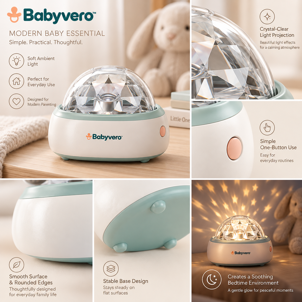 Babyvero™ Nursery Star Projector — Product details image